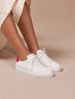 Pied de Biche Sneakers | Alena Blanc & Framboise