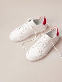 Pied de Biche Sneakers | Alena Blanc & Framboise