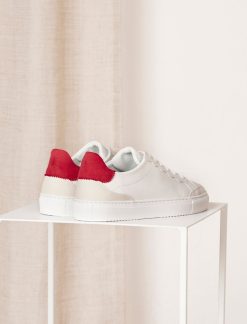 Pied de Biche Sneakers | Alena Blanc & Framboise