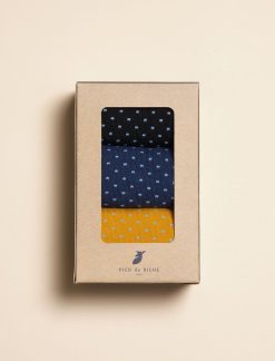 Pied de Biche Chaussettes | Chaussettes A Pois Trio Homme