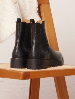 Pied de Biche Boots, Bottines Et Bottes | Romane Noir Graine