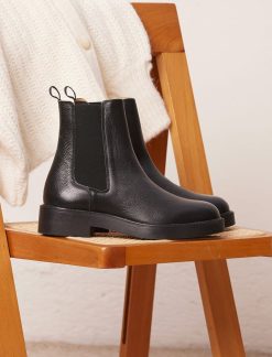 Pied de Biche Boots, Bottines Et Bottes | Romane Noir Graine