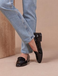 Pied de Biche Mocassins Et Derbies | Lou Noir Croco