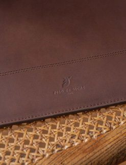 Pied de Biche Maroquinerie | Pochette D'Ordinateur Ebene Et Sapin