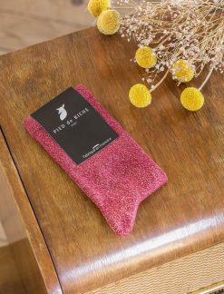 Pied de Biche Chaussettes | Chaussettes Bordeaux Paillete