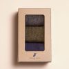 Pied de Biche Chaussettes | Chaussettes Cotelees Trio Pour Homme