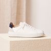 Pied de Biche Sneakers | Lino Blanc & Navy