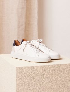 Pied de Biche Sneakers | Lino Blanc & Navy