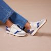 Pied de Biche Sneakers | Matteo Bleu Electrique