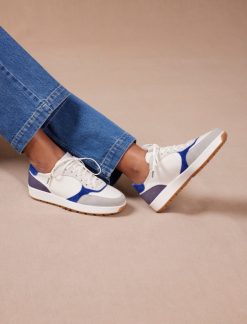 Pied de Biche Sneakers | Matteo Bleu Electrique