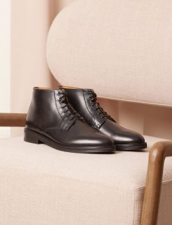 Pied de Biche Boots Et Bottines | Chukka Boots City Noir Grainee