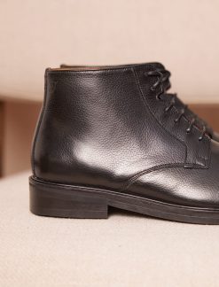 Pied de Biche Boots Et Bottines | Chukka Boots City Noir Grainee