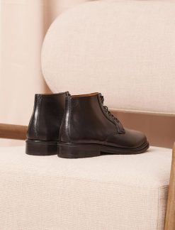 Pied de Biche Boots Et Bottines | Chukka Boots City Noir Grainee