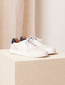 Pied de Biche Sneakers | Frisco V3 Blanc & Bleu Nuit