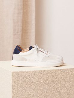 Pied de Biche Sneakers | Frisco V3 Blanc & Bleu Nuit