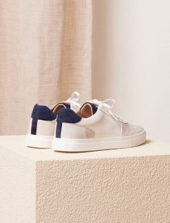 Pied de Biche Sneakers | Frisco V3 Blanc & Bleu Nuit