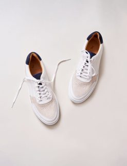 Pied de Biche Sneakers | Frisco V3 Blanc & Bleu Nuit