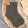 Pied de Biche Chaussettes | Chaussettes Cotelees Kaki