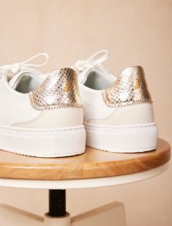 Pied de Biche Sneakers | Alena Blanc & Platinium