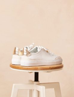 Pied de Biche Sneakers | Alena Blanc & Platinium