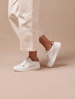 Pied de Biche Sneakers | Vasco Blanc & Rose Gold