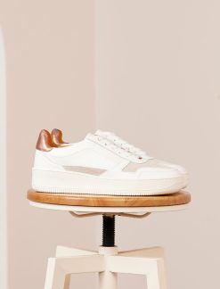 Pied de Biche Sneakers | Vasco Blanc & Rose Gold