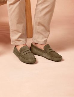 Pied de Biche Mocassins & Derbies | Basile Vert De Gris