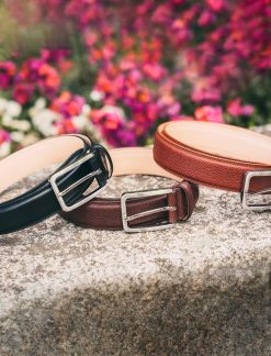 Pied de Biche Ceintures | Ceinture Homme Classique Cognac Graine