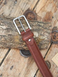 Pied de Biche Ceintures | Ceinture Homme Classique Cognac Graine