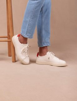 Pied de Biche Sneakers | Arthur Creme & Tangerine