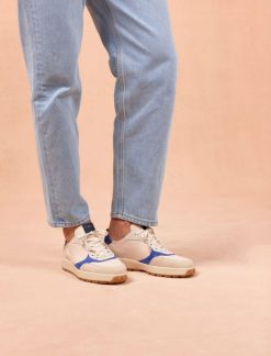 Pied de Biche Sneakers | Matteo Bleu Electrique