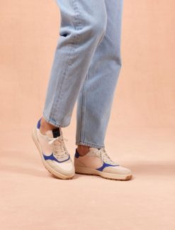 Pied de Biche Sneakers | Matteo Bleu Electrique