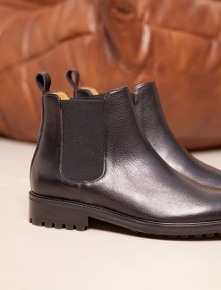 Pied de Biche Boots Et Bottines | Chelsea Boot Commando Noir Graine