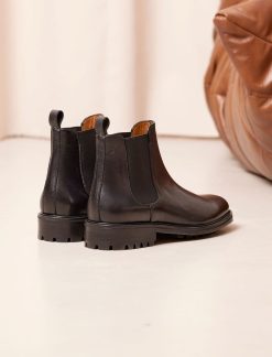 Pied de Biche Boots Et Bottines | Chelsea Boot Commando Noir Graine