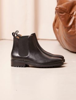 Pied de Biche Boots Et Bottines | Chelsea Boot Commando Noir Graine