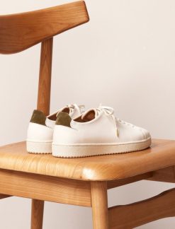 Pied de Biche Sneakers | Arthur Creme & Vert De Gris