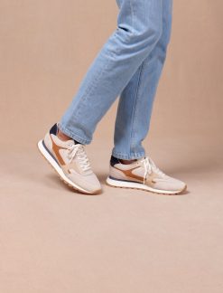 Pied de Biche Sneakers | Charlie Greige Clair & Navy