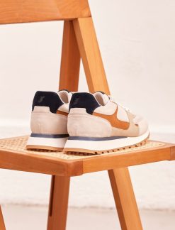 Pied de Biche Sneakers | Charlie Greige Clair & Navy