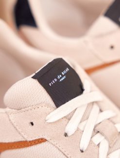 Pied de Biche Sneakers | Charlie Greige Clair & Navy