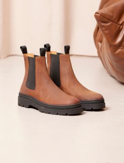 Pied de Biche Boots Et Bottines | Franklin Ecorce & Black