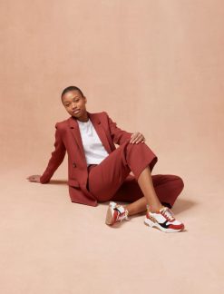 Pied de Biche Sneakers | Thelma Cherry Burnt & Leopard