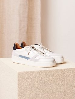 Pied de Biche Sneakers | Vasco Blanc & Bleu Arctique