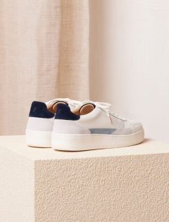 Pied de Biche Sneakers | Vasco Blanc & Bleu Arctique